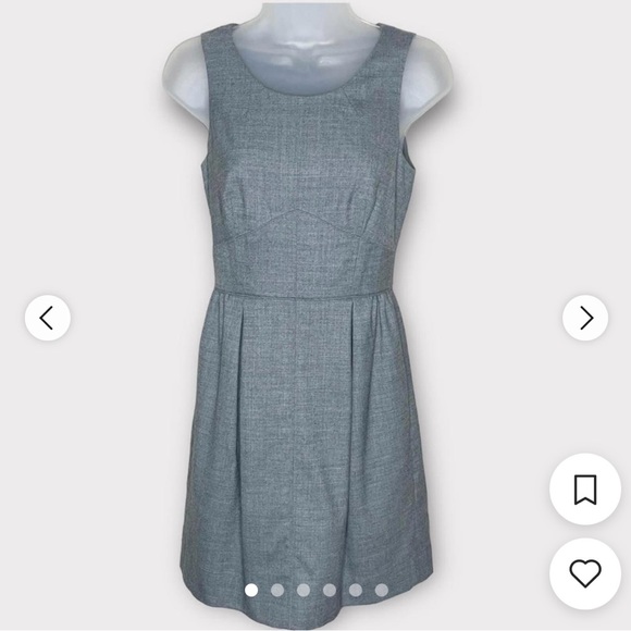 JCrew Women’s Sleeveless, crew neck, fitted bodice, back zipper, pockets, wool - Picture 1 of 6